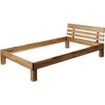 Krok Wood Massivholzbett Julia mit Kopfteil in Eiche (100x200)