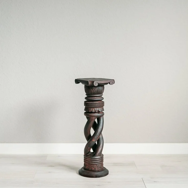 livasia Dekosäule Balinesische Säule aus Holz, gedreht, handgefertigt – Bild 3