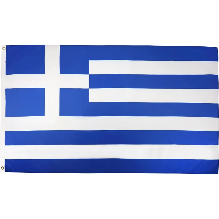 AZ FLAG - Flagge Griechenland - 90x60 cm - Griechische Fahne 60x90 Cm Feiner Polyester - Flaggen