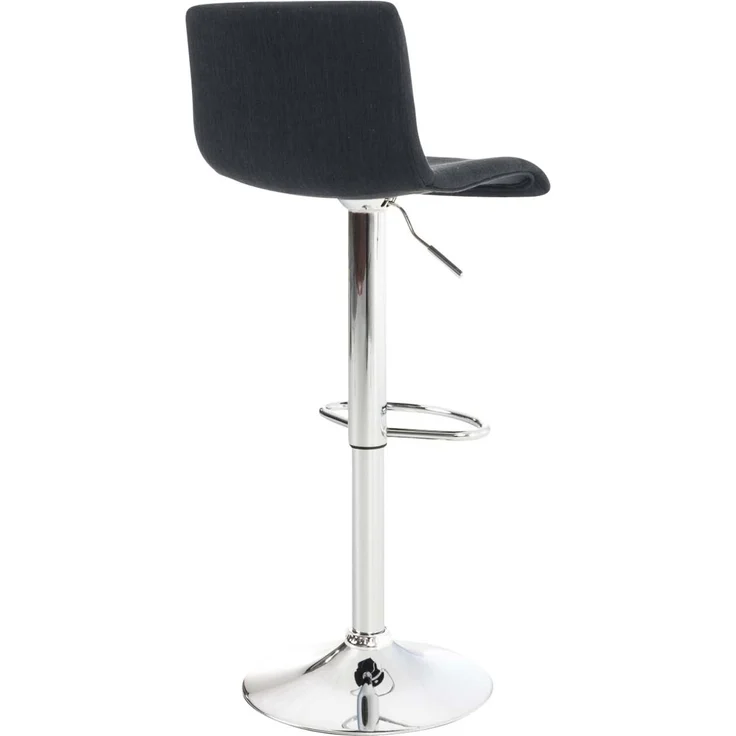 DELUKE® Barhocker BERLIN - Schwarz, Stoff Barhocker mit Lehne Barstuhl Tresenhocker Tresenstuhl Kneipenhocker Kneipenstuhl – Bild 4