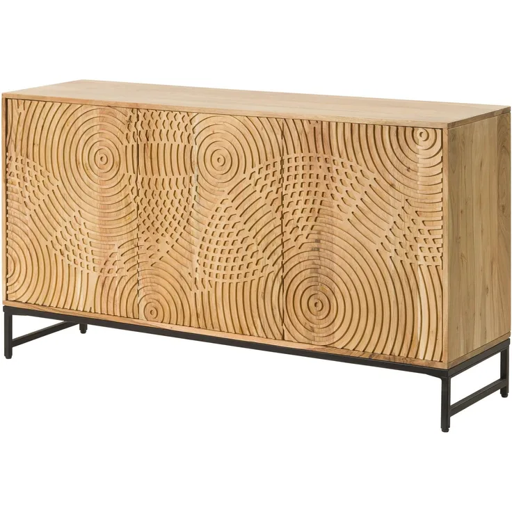 Sideboard Akazie 150x40x80 natur lackiert MARRAKESCH #115