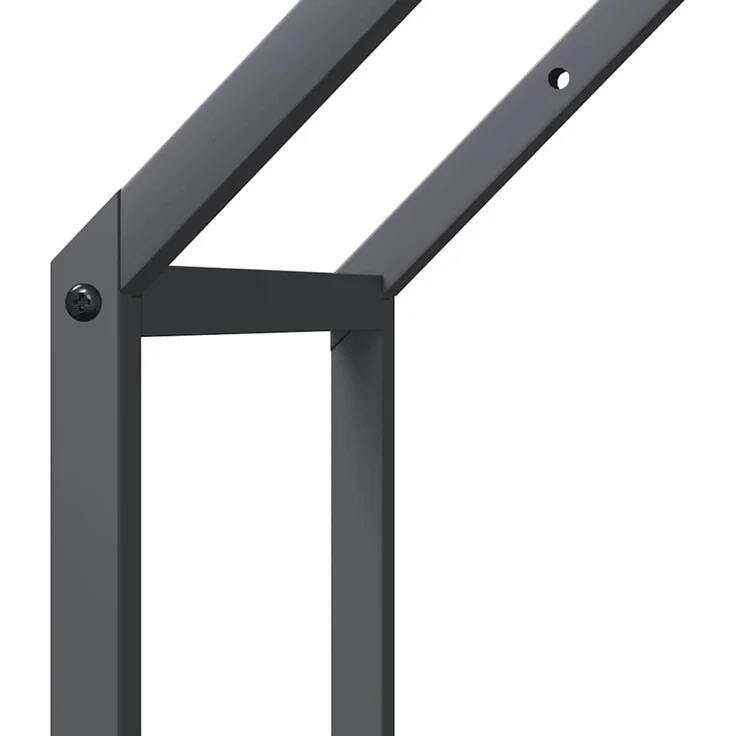 vidaXL Brennholzregal Anthrazit 40x25x60 cm Kaltgewalzter Stahl 864293 – Bild 6