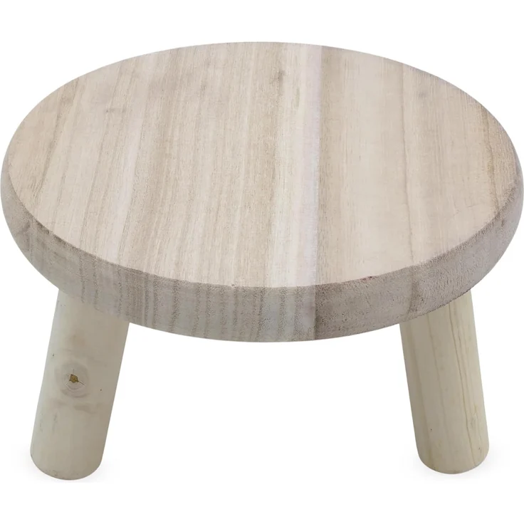 Spetebo Blumenhocker Holz Blumenhocker natur mit 3 Beinen (Anzahl, 1 St, Stück), stabiler Stand – Bild 6