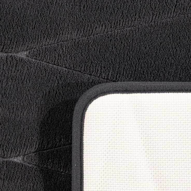 Paco Home Badematte Corby 254, Memory-Schaum Effekt, Höhe 13 mm, rutschhemmend beschichtet, fußbodenheizungsgeeignet, Polyester, rechteckig, Badteppich, Uni Farben, Rauten Muster, Hoch-Tief Effekt – Bild 4