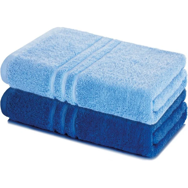 Lavea Badetuch Elena 2er Set Badetücher 100x150 cm, Duschtuch, 500 g/m² Frottier, weich & saugstark, pflegeleicht – Bild 1