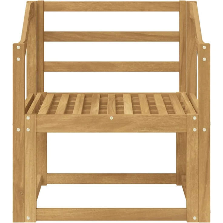 vidaXL Outdoor-Sofagarnitur Massivholz Akazie Weiß 3438988 – Bild 3