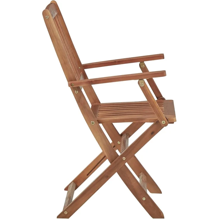vidaXL Klappbare Gartenstühle 6 Stk. mit Kissen Massivholz Akazie 3074962 – Bild 5