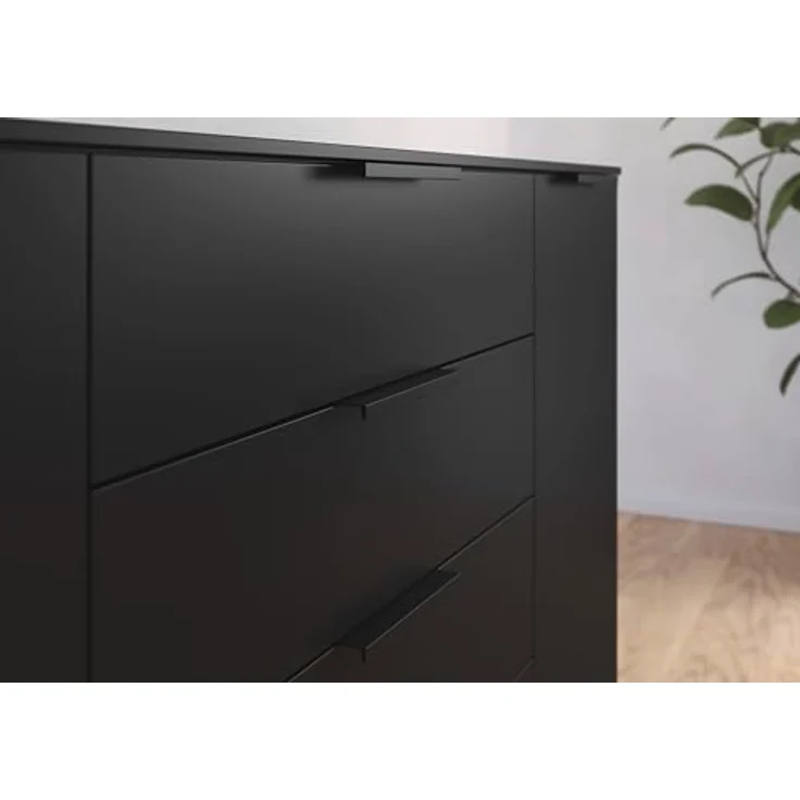 Rauch Möbel Flipp, Kommode für Schlafzimmer, Kinderzimmer, Wohnzimmer, Jugendzimmer, Flur, Garderobe, 5 Schubladen, mit Softclose Funktion, Farbe Schwarz, Breite 40 cm – Bild 5
