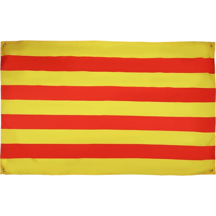 AZ FLAG Katalanische Flagge, 150x90 cm, mit 4 Ösen, katalanischer Pavillon für Balkon oder Wand