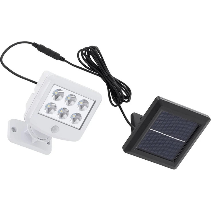 LED Solarleuchte, weiß, beweglicher Spot, Bewegungsmelder – Bild 1