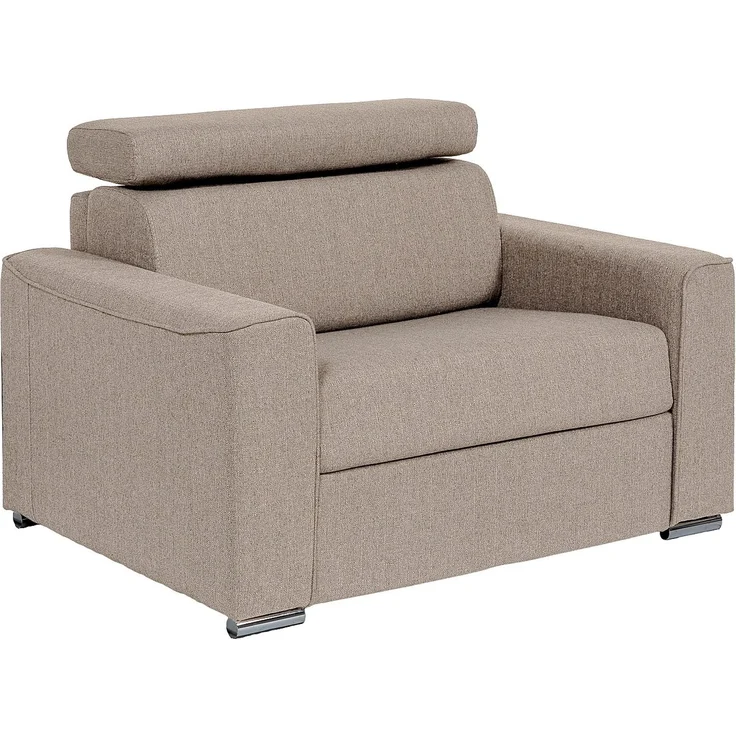 Vente-unique - VIZIR - Schlafsessel - Metall - Stahl - Beige - 124 x 95 x 105 cm – Bild 4