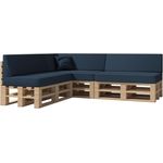 chilly pilley Palettenkissen Gartenkissen Palettenauflage Palettenpolster Indoor Outdoor Waschbar Abnehmbar Sitzkissen Rückenkissen (8er Set, Blau)