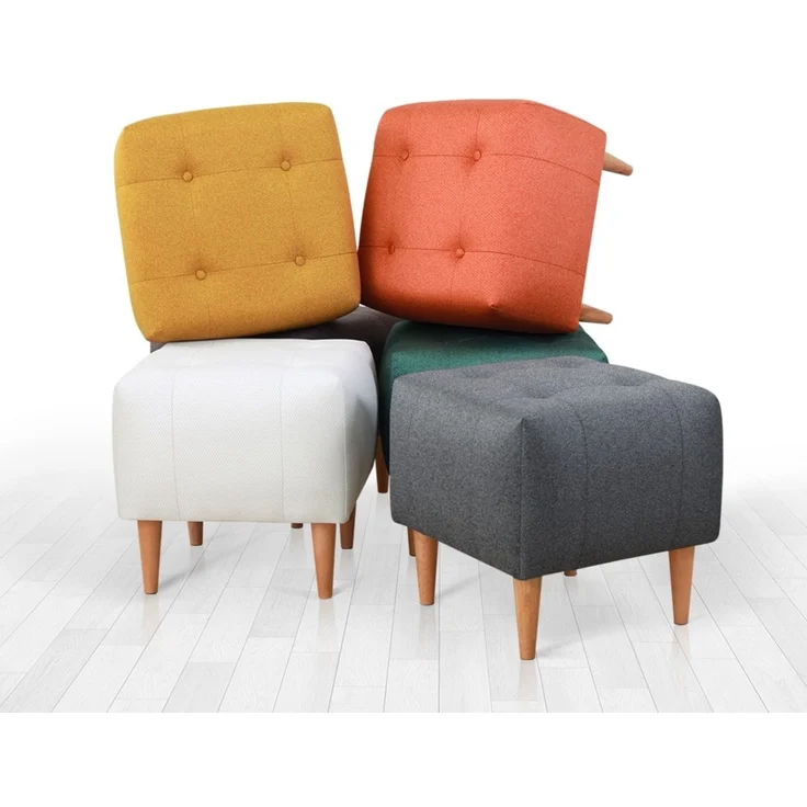 Hanah Home 'Tomp - Gold' Pouffe, Gold, 43 x 43 x 43 cm – Bild 4