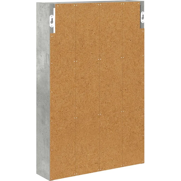 vidaXL Badezimmer-Wandschrank mit Regal Betongrau 40 x 10 x 60,5 cm 889354 – Bild 6