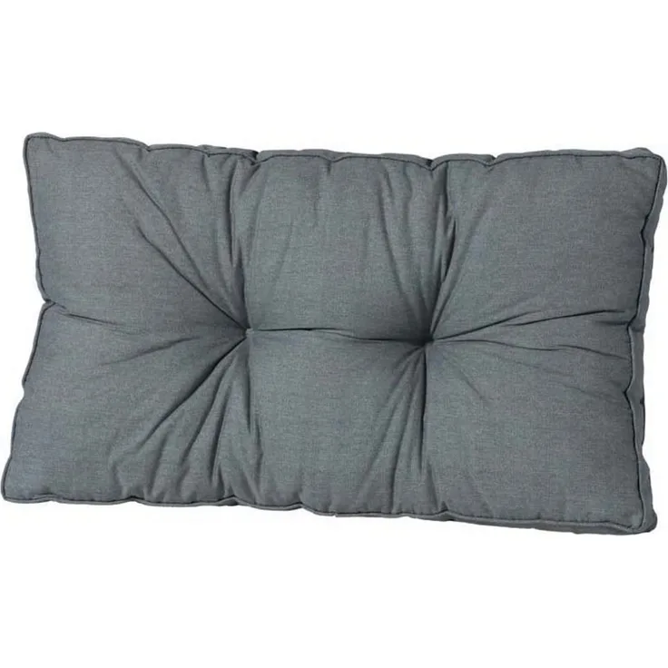 Madison Sitzkissen Rückenkissen 73x43 cm grau Lounge Kissen Sitz Auflage Polster, UV-beständig