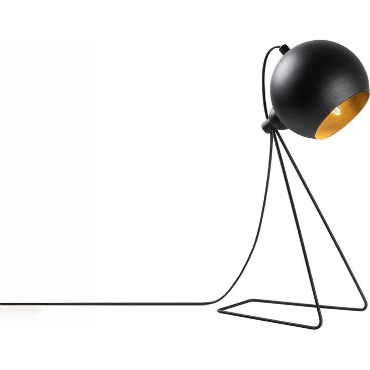 KAWOLA Tischlampe ZAREL Metall schwarz gold 45 x 15 x 15 cm – Bild 3