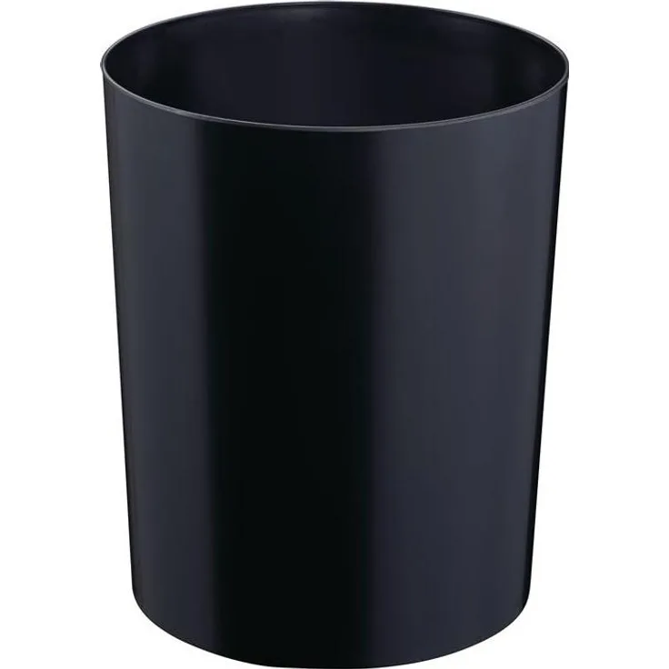 Papierkorb 13 L, H 300 x Ø 245 mm schwer entflammbar Ku. schwarz ZWINGO ""