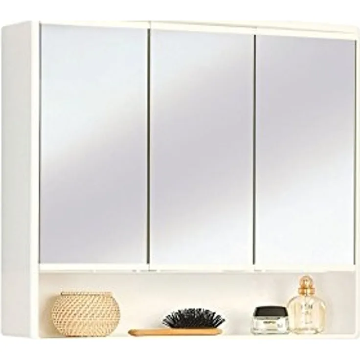 Jokey 'Lymo' Spiegelschrank Bad 3-türig Badmöbel, Hängeschrank, weiß, 49,5 x 14,5 x 58 cm
