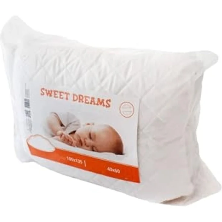 texpot Kinderbettdecke + Kopfkissen Babybett Bettset Steppung weiß – Bild 5