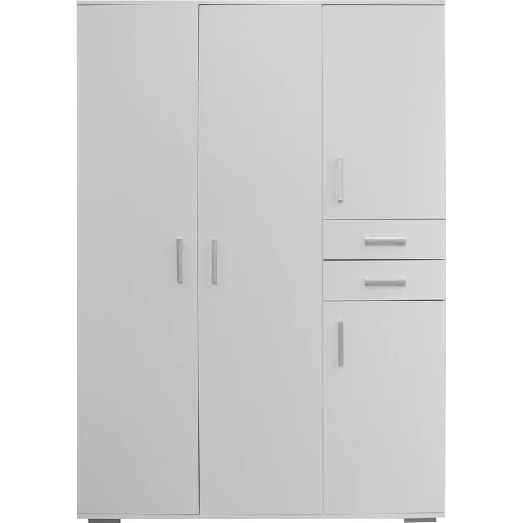 Kinderzimmer Set Sienna, 7-teilig mit mitwachsendem Babybett 70x140 cm, Wickelkommode und Kleiderschrank, Holzwerkstoff, Weiß Matt / Asteiche – Bild 8