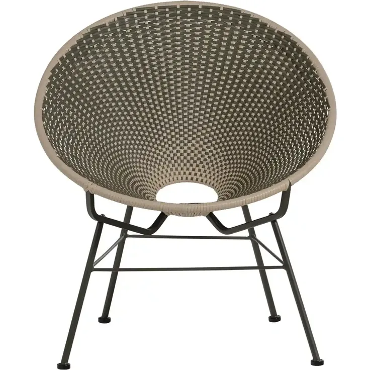 Gartensessel Kazoun - Wicker & Metall, Grün – Bild 3