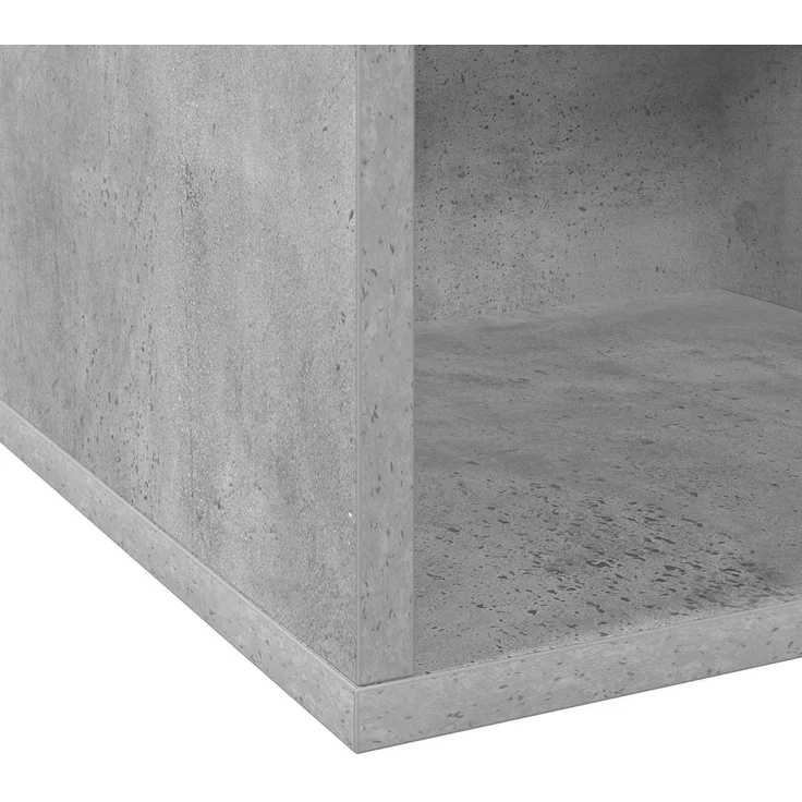 vidaXL Vinyl Album Box Betongrau 37 x 36,5 x 38 cm Holzwerkstoff 8012848 – Bild 7