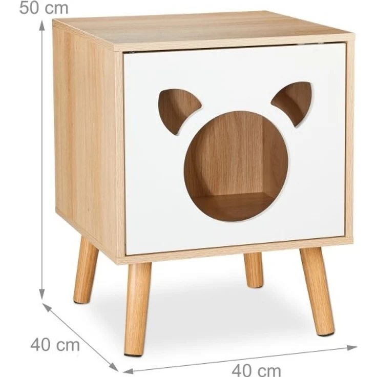 Katzenschrank mit aufklappbarer Tür – Bild 4
