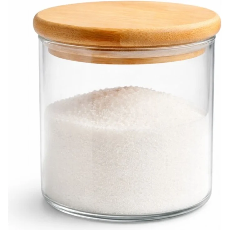 Glas Vorratsbehälter mit Holzdeckel – luftdicht & stilvoll H 10cm Inhalt 0,7L