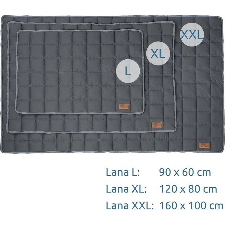 yourGEAR Hundematte your GEAR Lana Hundematte 160x100 cm Hundedecke, Baumwolle, waschbar – Bild 4