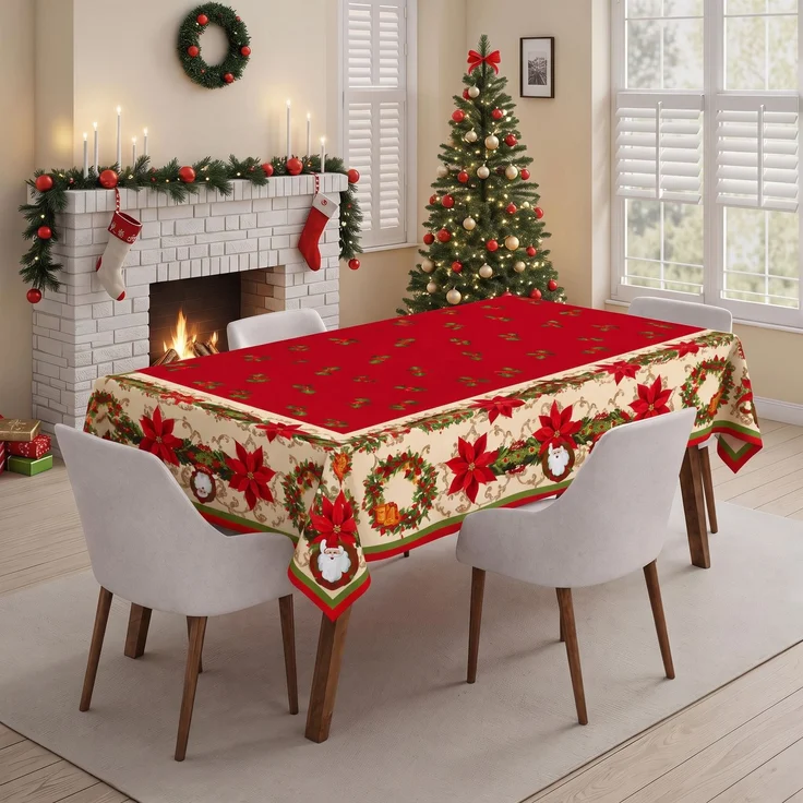 Hermia Concept 'Xmas 7 - Small' Tischdecke, Mehrfarbig, 100 x 160 cm – Bild 1