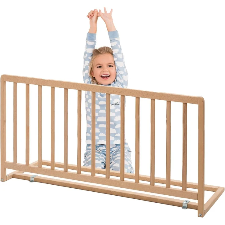 Geuther Bettschutzgitter Bettschutzgitter „Lissi“ – 60 cm hoch, 110 cm lang, auch für Boxspringbetten geeignet – Bild 1