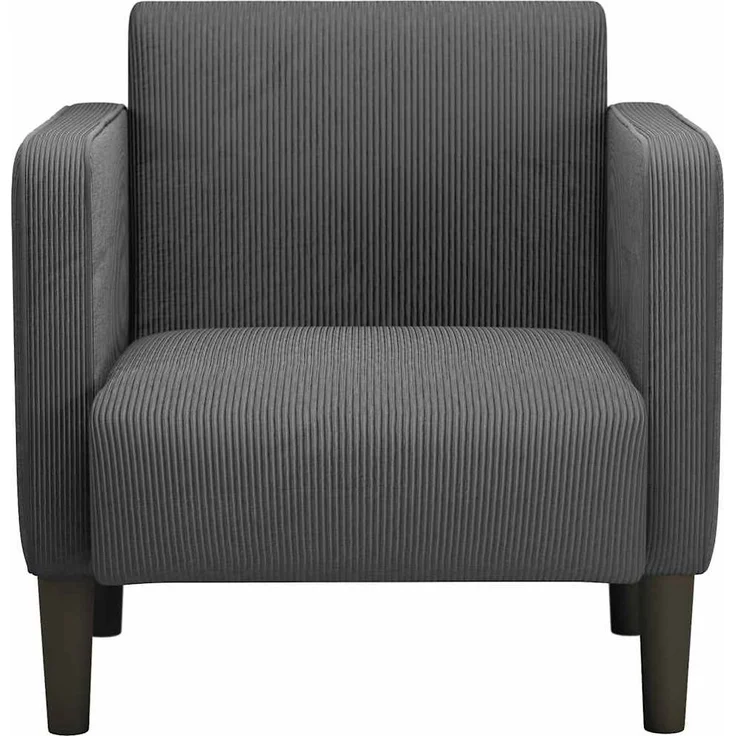 vidaXL Sessel mit Armlehnen Dunkelgrau 54 cm Cordstoff 4100516 – Bild 2