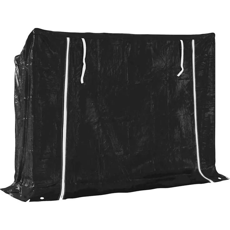 vidaXL Brennholzregal mit Regenschutz 151x40,5x110,5 cm Stahl Verzinkt 4104940 – Bild 5