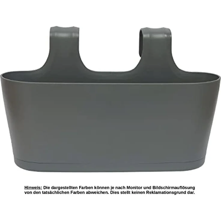 Engelland Blumenkasten Blumentopf zum Hängen (Vorteils-Set, 2 St, Fassungsvermögen je Topf 5,5 Liter), UV-Beständig, Frostbeständig, Wasserauffangschalen – Bild 2
