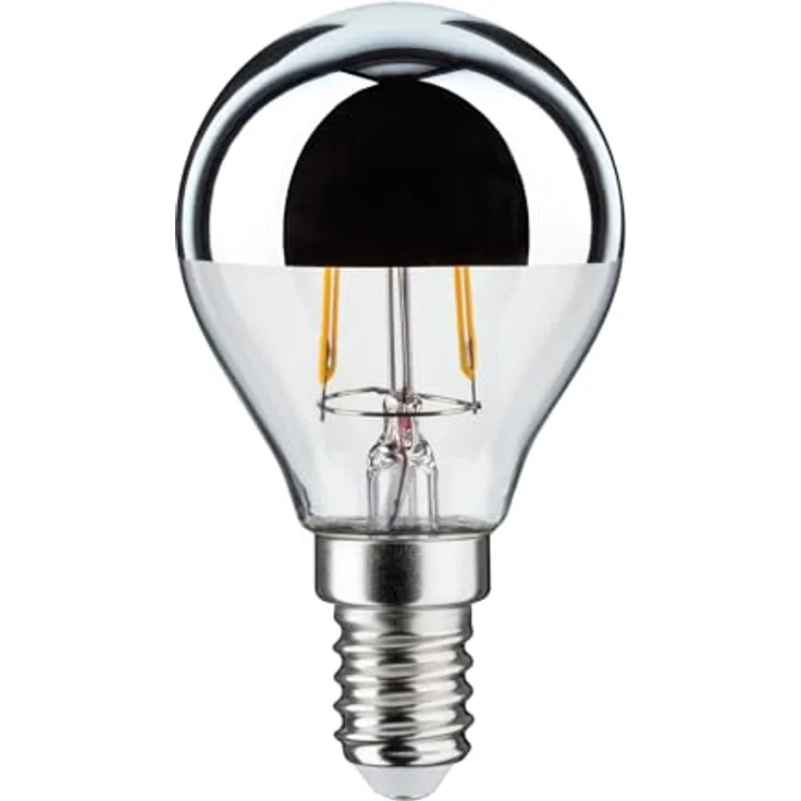 Paulmann LED-Lampe E14 827 Tropfen Kopfspiegel silber, 2,6W, 2700K – Bild 8