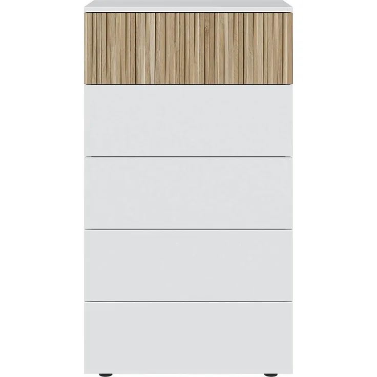 Calicosy Kommode 5 Schubladen H109 cm - Ethna - Weiß