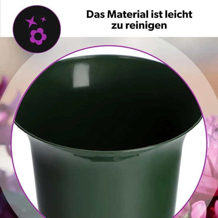 KADAX Vase Fläschchen Friedhof Grab Grabstein Grün 29cm – Bild 5