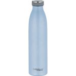 THERMOcafé by THERMOS TC BOTTLE pastell blau matt 0,75l, Edelstahl Isolierflasche kohlensäurefest, 12h heiß 24h kalt, Auslaufsicher, für Schule, Unterwegs & Büro, Pastel Water Mat