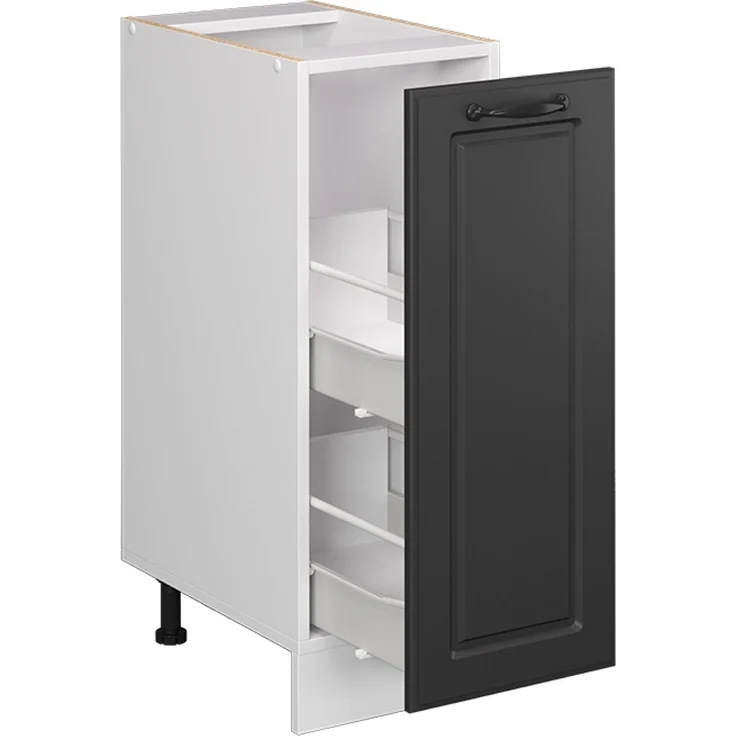 Apothekerschrank R-Line Anthrazit Landhaus 30 cm AP Marmor Vicco – Bild 4