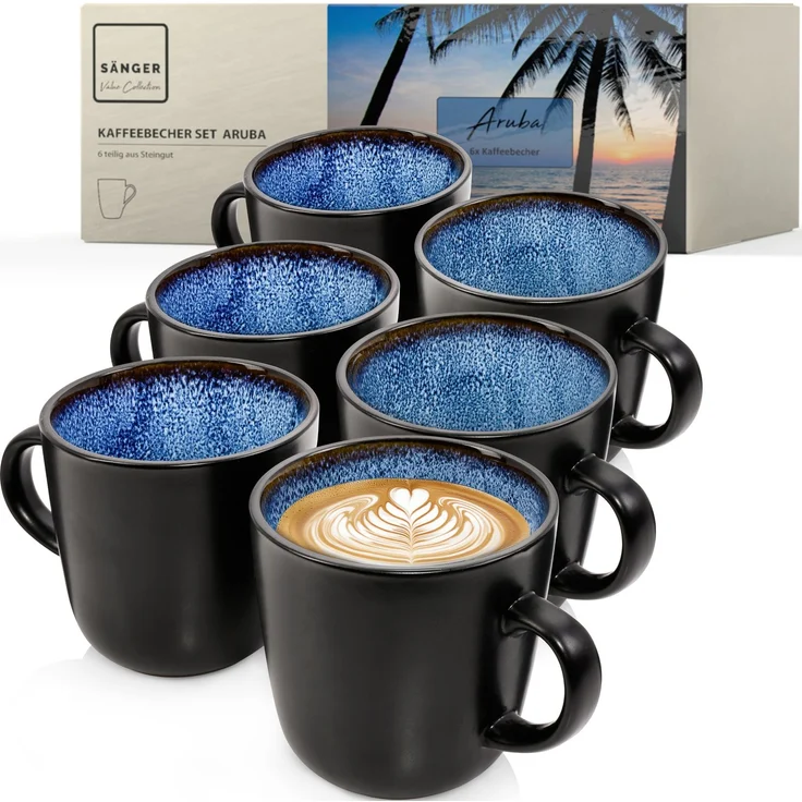 SÄNGER Kaffeebecher Set Aruba 6 teilig – Bild 1