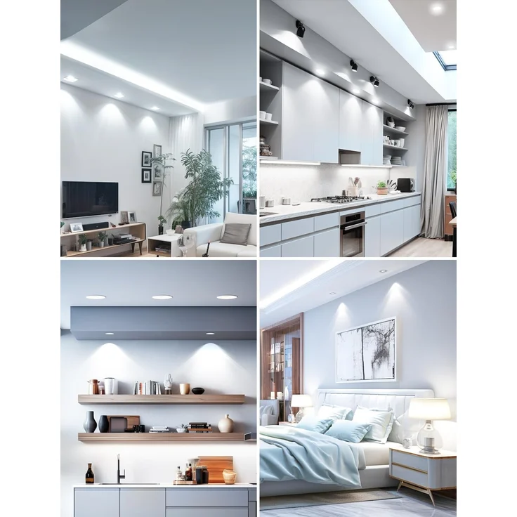 Lepro GU10 LED Kaltweiss 4W Lampe, 5000K Kaltweiß, 345 Lumen, 100° Abstrahlwinkel, Dimmbar Reflektorlampe, Energiesparendes LED Leuchtmittel für Wohnzimmer, Küche, Schlafzimmer, 5 Stück – Bild 6