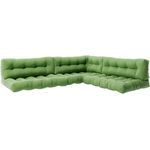 Palettenkissen Set Flocken Grün 7 Teile Vicco