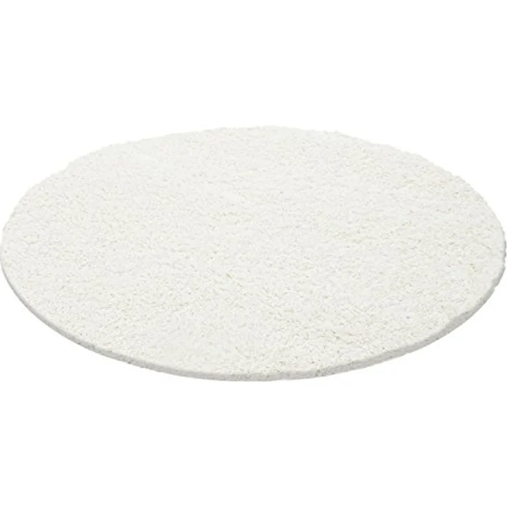 HomebyHome Teppich Rund Hochflor 80 cm Rund - Shaggy Runder Teppich Wohnzimmer Creme Extra Weich und Flauschig - Waschbarer Langflor Teppiche für Schlafzimmer, Küche, Flur - Carpet, Halı, Kilim – Bild 7