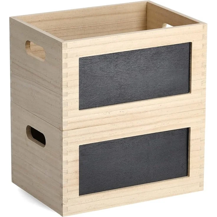 ZELLER Present Holz Allzweckkiste mit Tafel – Bild 6