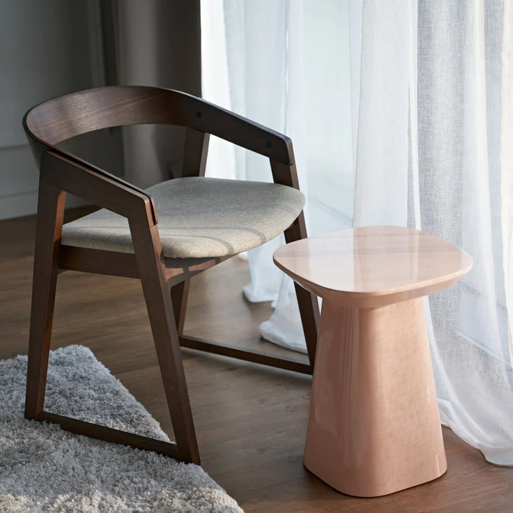 Selsey 'Saloss' Holzstuhl Braun / Beige – Bild 2