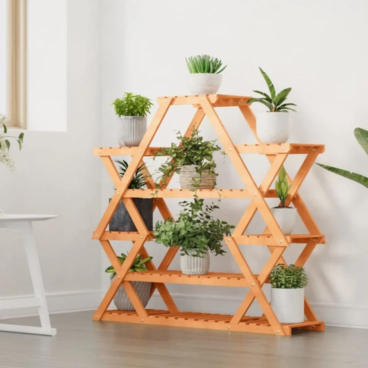 vidaXL Blumenständer 110x25x105 cm Massivholz Tanne 362878 – Bild 3