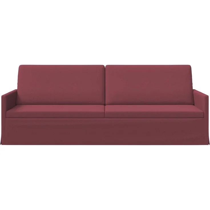 vidaXL 3-Sitzer Sofa Weinrot 220 x 81 x 82 cm Stoff 42041142 – Bild 3