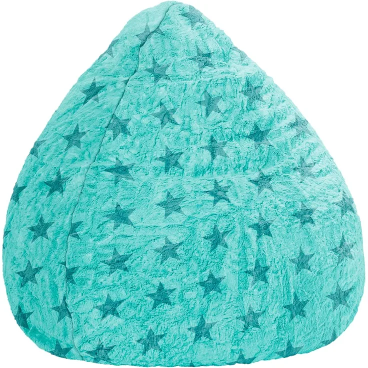 Sitting Point 'Fluffy XL' Sitzsack, Türkis Sterne