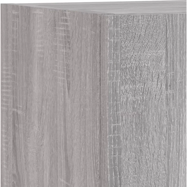 vidaXL 4-tlg. Wohnwand mit LED-Beleuchtung Grau Sonoma Holzwerkstoff 3216652 – Bild 10