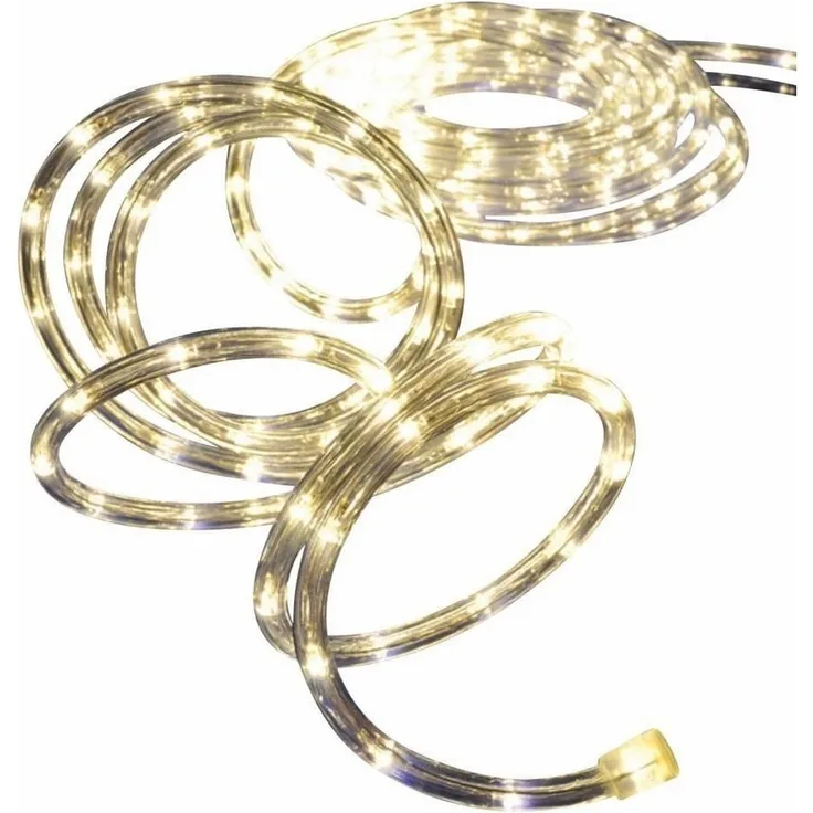 Haushalt International LED-Lichterschlauch Lichterschlauch LED 6 Meter mit 120 warm weißen LEDs
